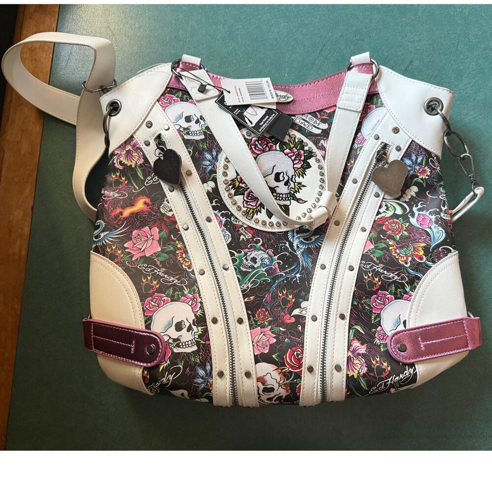 BRAND NEW NWT ED HARDY TATTOO HOBO BAG